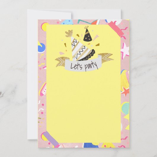 パーティしよう 招待状 (正面)