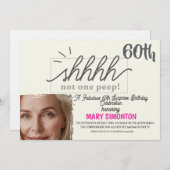 パーティしよう！素敵な60歳サプライズパーティ 招待状 (正面/裏面)
