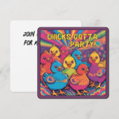 パーティの女王たち 招待状 (正面/裏面)