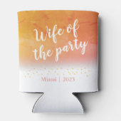 パーティの妻 オレンジ グリッター ブライズメイド 缶クーラー (裏面)