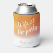 パーティの妻 オレンジ グリッター ブライズメイド 缶クーラー (缶裏面)