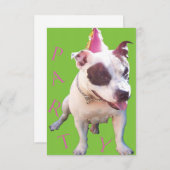 パーティの招待状が名前を追加 招待状 (正面/裏面)