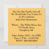 パーティの招待状の列車の機関車 招待状 (裏面)