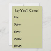 パーティの招待状の英国のブルドッグの子犬 招待状 (裏面)