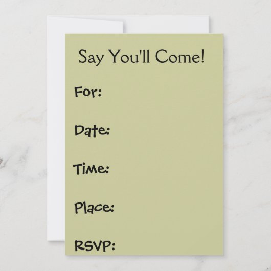 パーティの招待状の英国のブルドッグの子犬 招待状 (裏面)