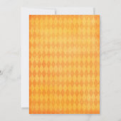 パーティの招待状を切り分けるハロウィンのカボチャ 招待状 (裏面)