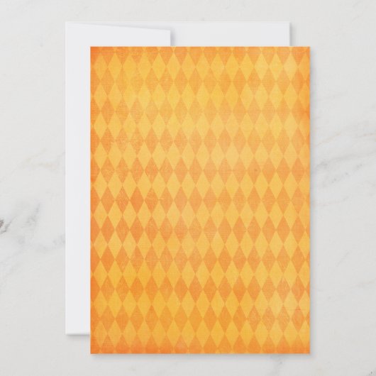 パーティの招待状を切り分けるハロウィンのカボチャ 招待状 (裏面)