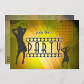 パーティの招待状を結合して下さい 招待状 (正面/裏面)