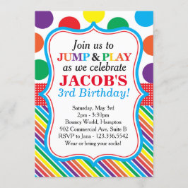 パーティの招待状を跳び、遊び、そして跳ねて下さい(第一次) 招待状