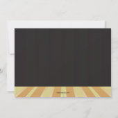 パーティの招待状を踊っている女の子 招待状 (裏面)