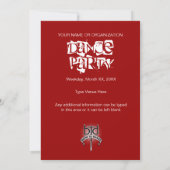 パーティの招待状を踊るために生まれて下さい 招待状 (裏面)