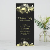 パーティの招待状エレガント金ゴールドの光 招待状 (スタンド正面)