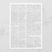 パーティの招待状カスタムイースター新聞写真 招待状 (裏面)