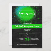 パーティの招待状カスタム用誕生日 招待状 (正面)