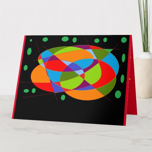 パーティの招待状カードおもしろいメッセージの混色 カード (正面)