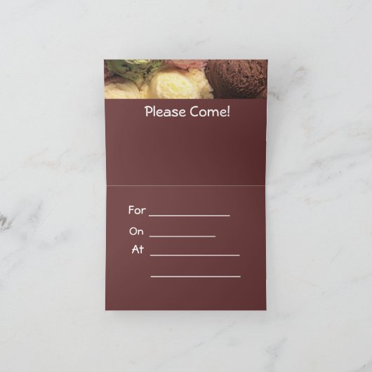 パーティの招待状カード 招待状 (内部)