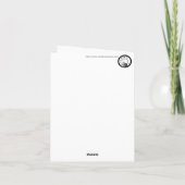 パーティの招待状キューバ図書館 カード (裏面)