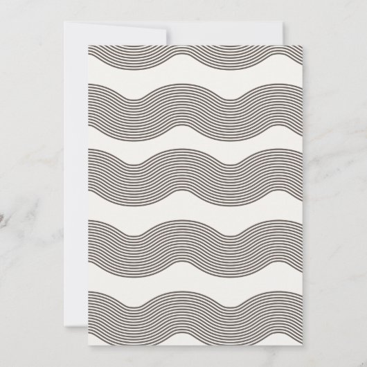 パーティの招待状シンプルボホヘンテンプレート 招待状 (裏面)