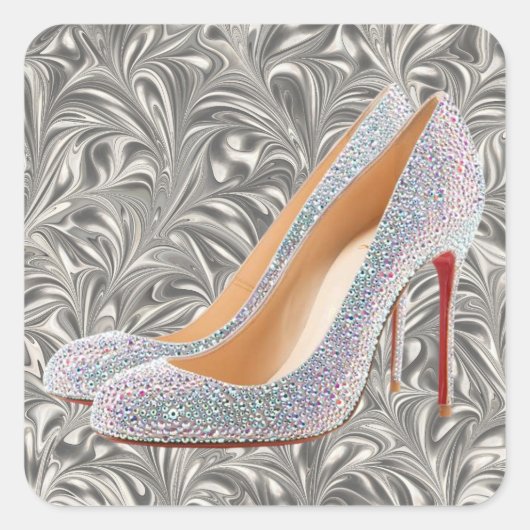 パーティの招待状ステッカー – SRF スクエアシール (正面)