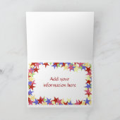 パーティの招待状テンプレート 案内状 (内部)