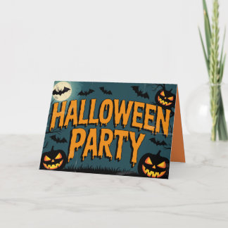パーティの招待状ハロウィーン カード