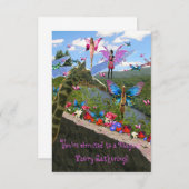 パーティの招待状フェアリー(フェアリー)の集まり 招待状 (正面/裏面)