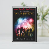 パーティの招待状フラットカード サンキューカード (スタンド正面)