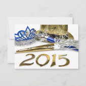 パーティの招待状大晦日の2015年の 招待状 (正面)