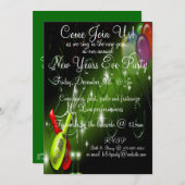 パーティの招待状大晦日の 招待状 (正面/裏面)