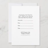 パーティの招待状大晦日の 招待状 (裏面)