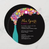 パーティの招待状大晦日の 招待状 (正面/裏面)