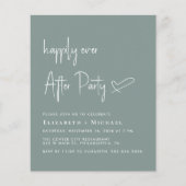 パーティの招待状後の幸結婚福に (正面)