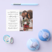 パーティの招待状結婚後ずっと幸せに撮った写真 チラシ (シングル)