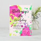 パーティの招待状絵画、アート・パーティー 招待状 (スタンド正面)