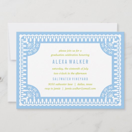 パーティの招待状|の卒業|のフェスタOlé 招待状 (正面)