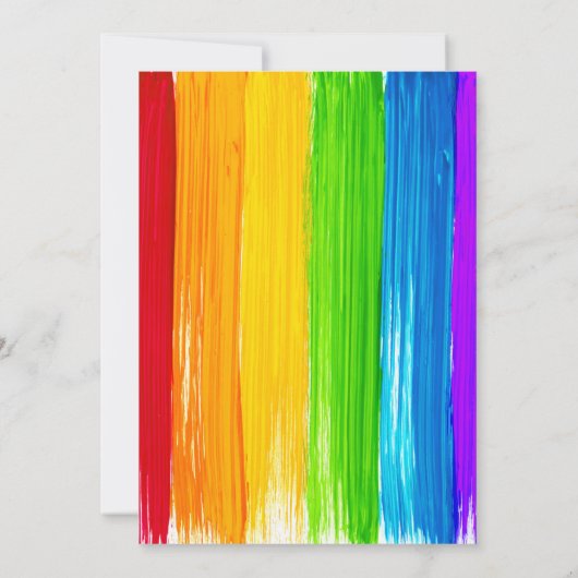 パーティの招待状·アー絵画ト·バースデー·パーティー- 5 招待状 (裏面)