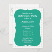 パーティの招待状 インビテーションポストカード (正面/裏面)