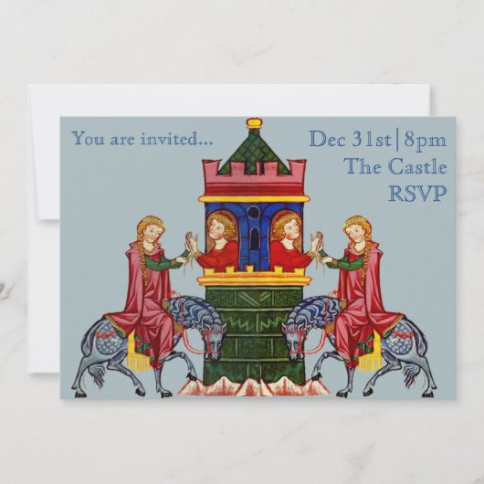 パーティの招待状-カスタマイズ可能 招待状 (正面)