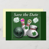 パーティの招待状 セーブザデート (正面/裏面)