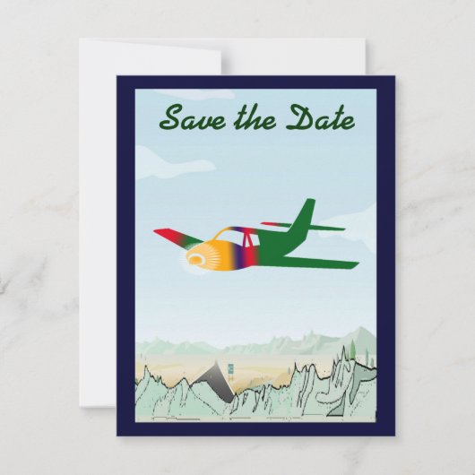 パーティの招待状 セーブザデート (正面)