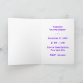 パーティの招待状:「チェシャーキャット」 招待状 (内部)