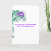 パーティの招待状:「チェシャーキャット」 招待状 (裏面)