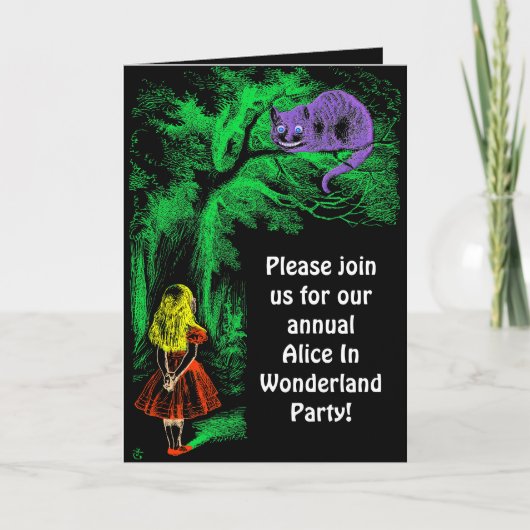 パーティの招待状: "チェシャー猫" 招待状 (正面)
