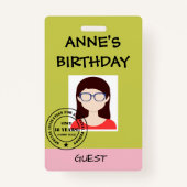パーティの招待状 バッジ (正面)