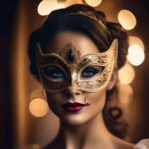 パーティの招待状 – マルディグラステーマ