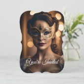 パーティの招待状 – マルディグラステーマ 招待状 (スタンド正面)