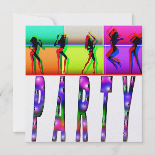 パーティの招待状 招待状 (正面)