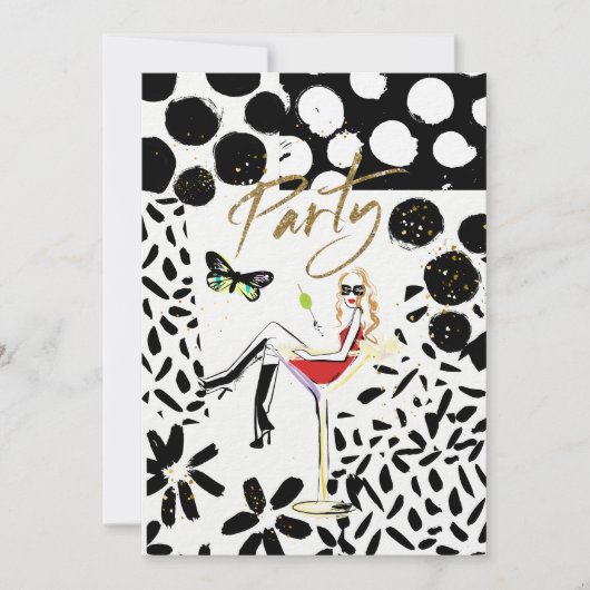 パーティの招待状 招待状 (正面)