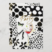 パーティの招待状 招待状 (正面/裏面)