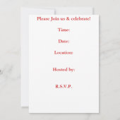 パーティの招待状 招待状 (裏面)